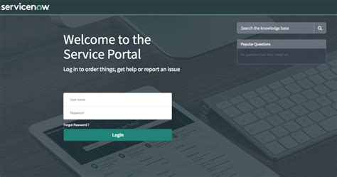 Log in to a service .